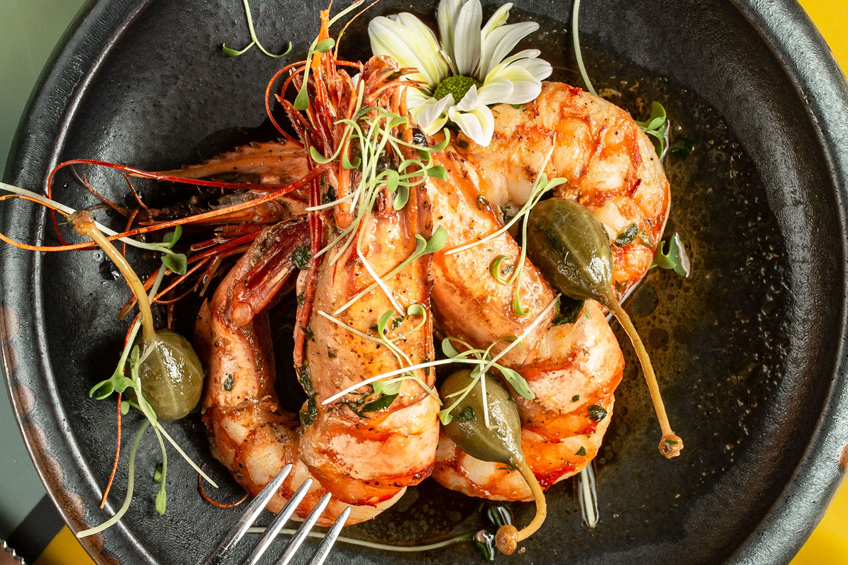 Gambas au Muscat du Cap Corse