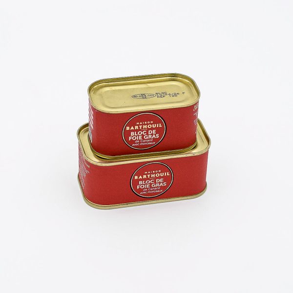 bloc de foie gras avec morceaux