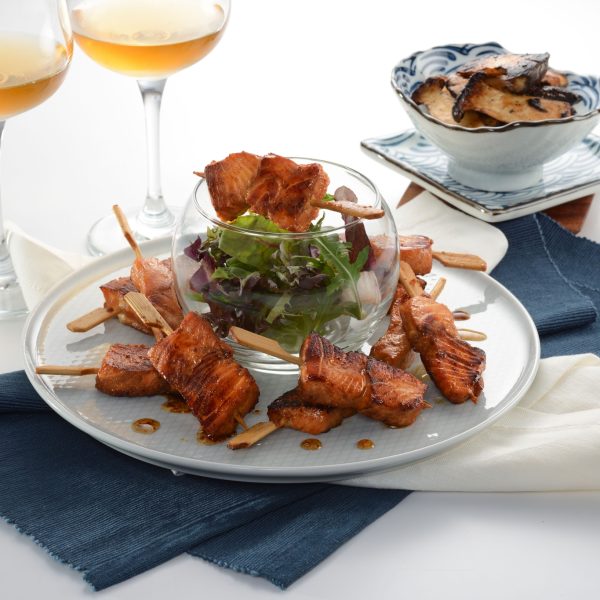 - Mini brochettes saumon teriyaki BD